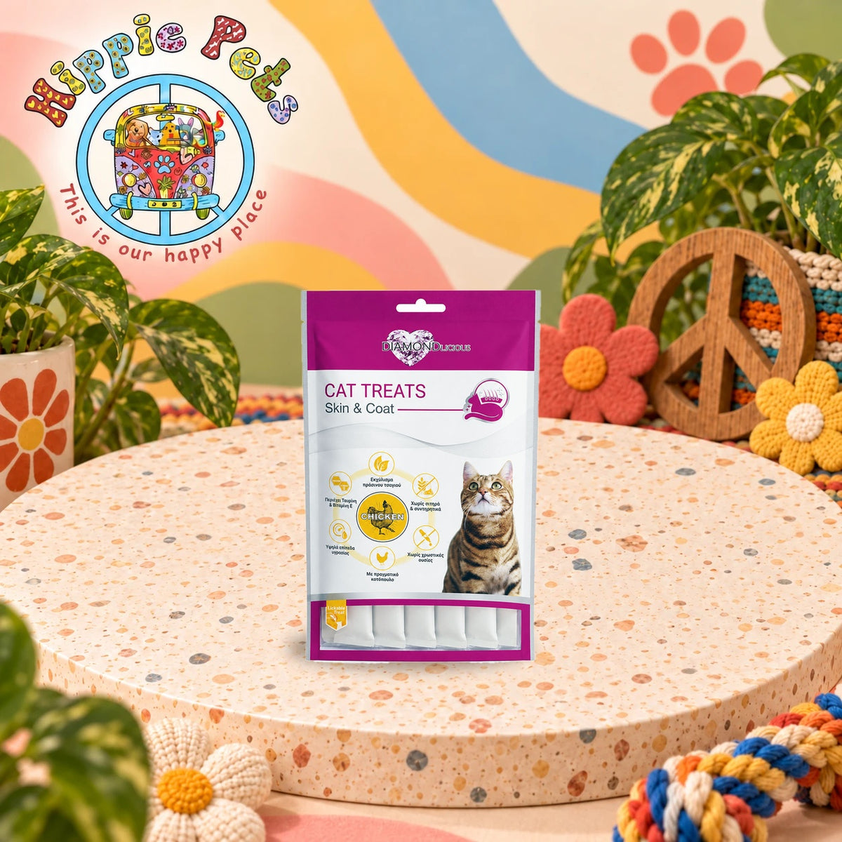 PET CAMELOT Diamondlicious Creamy Treats 70gr - Κοτόπουλο