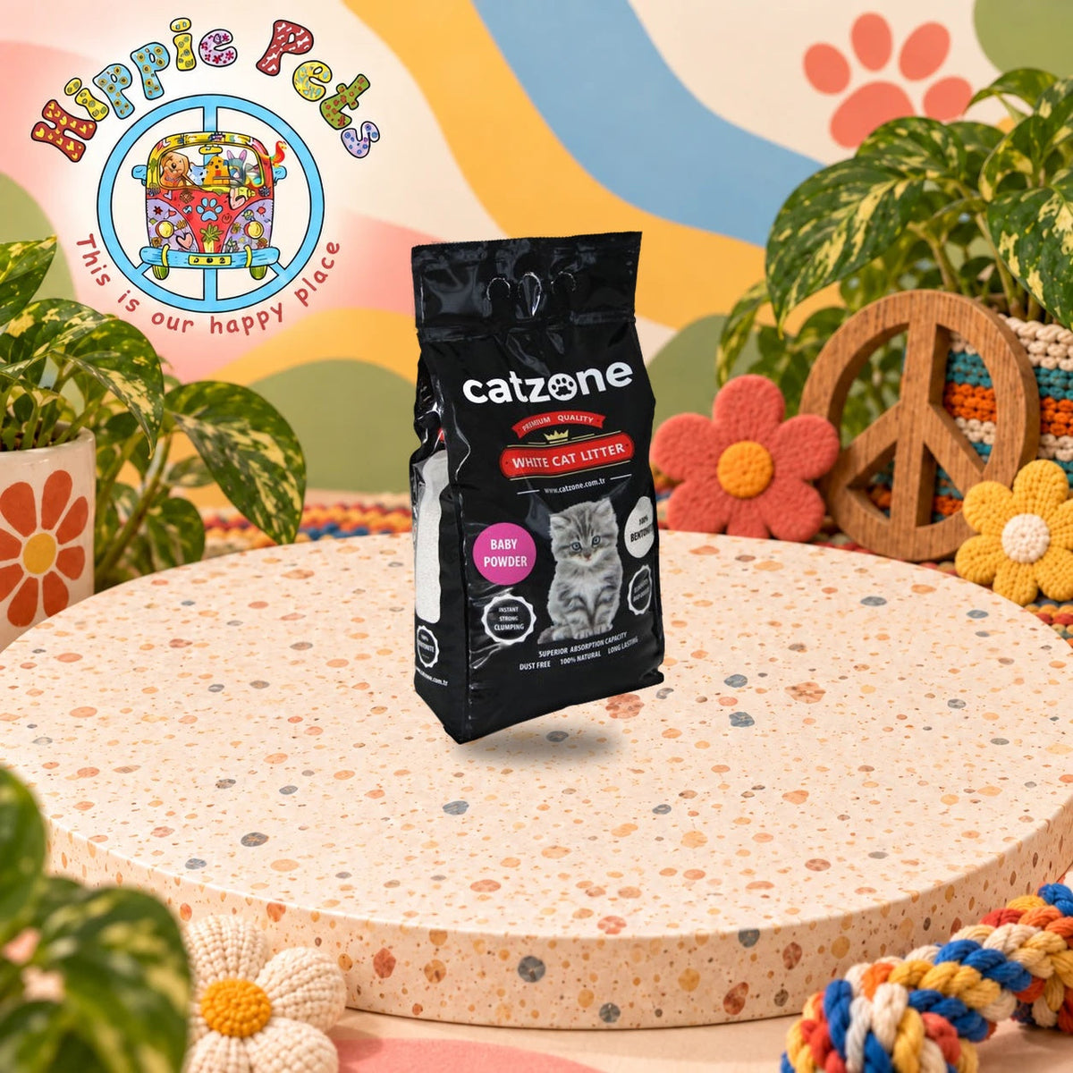 CATZONE Άμμος Γάτας Clumping - Baby Powder 5 L – φωτογραφία a