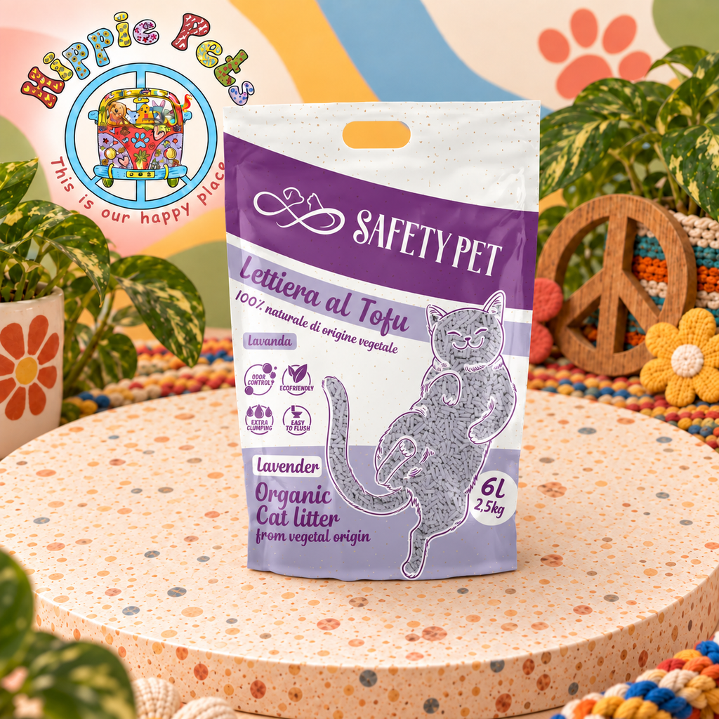 SAFETY PET Φυτική Άμμος Γάτας Tofu - Lavender 6 L – φωτογραφία a