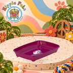 PET NOVA Cat Life Kitty Tray Small - Pink 36,8 x 27,6 x 6,1 cm