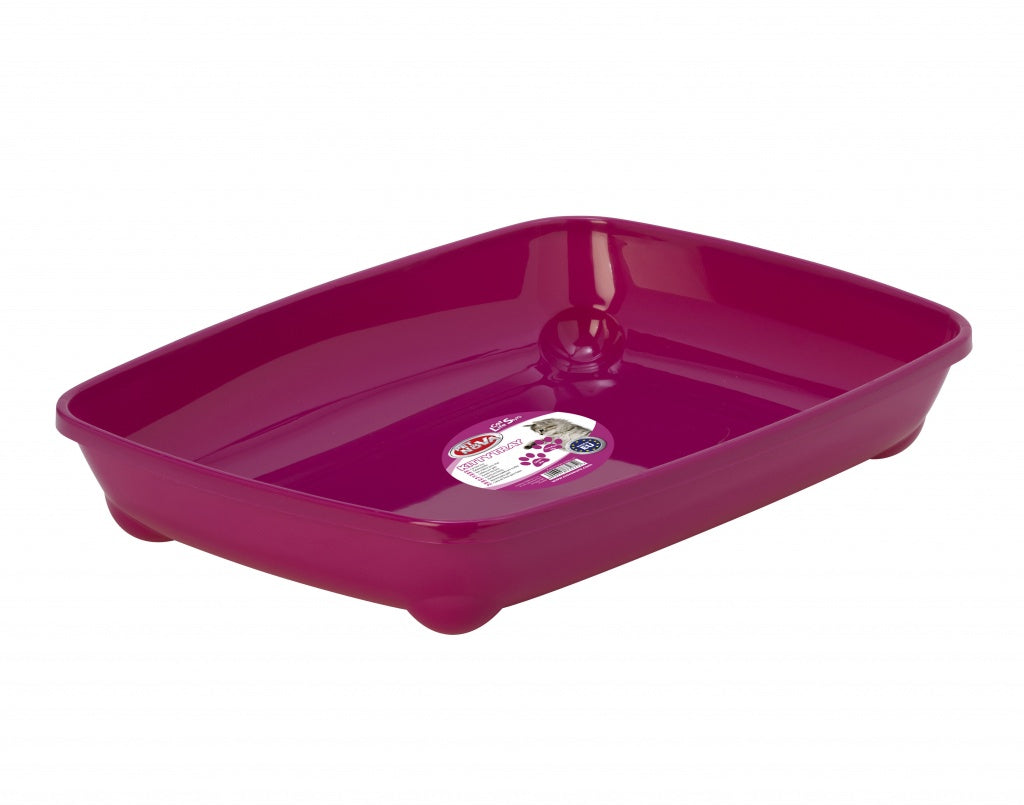 PET NOVA Cat Life Kitty Tray Small - Pink 36,8 x 27,6 x 6,1 cm
