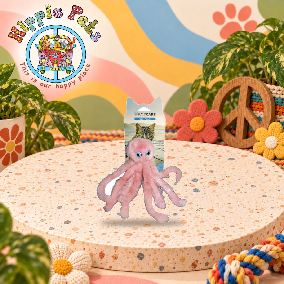 PAW CARE Λούτρινο Παιχνίδι Γάτας – Octopus 20cm
