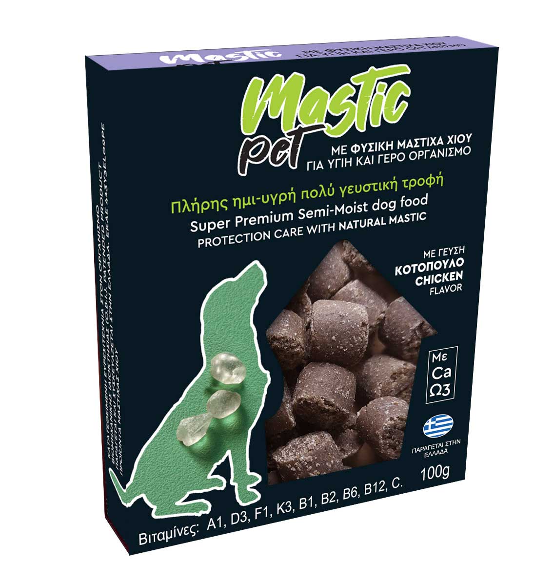 Mastic Pet Ημι-υγρή τροφή με Μαστίχα Χίου - Κοτόπουλο 100gr