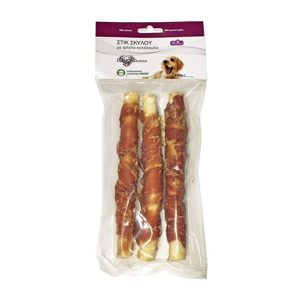 Pet Camelot Diamondlicius - Στικς με Φιλέτο Κοτόπουλο 140gr 