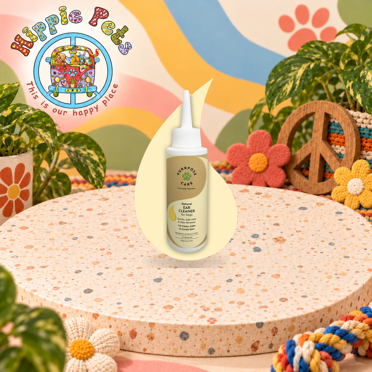 PURRPOSE CARE Ear Cleaner – Λοσιόν Καθαρισμού Αυτιών 100ml