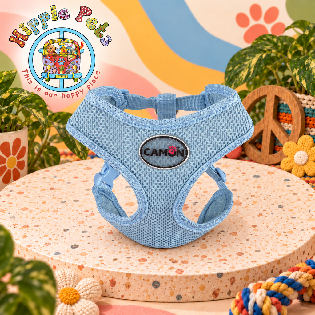 CAMON 'Mesh' Dog Harness with double adjustment - Chest 33/46cm, neck 32/37cm