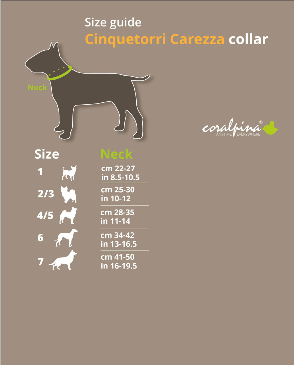 CORALPINA Κολάρο Σκύλου Cinquetorri Carezza - 28-35 cm - Κόκκινο