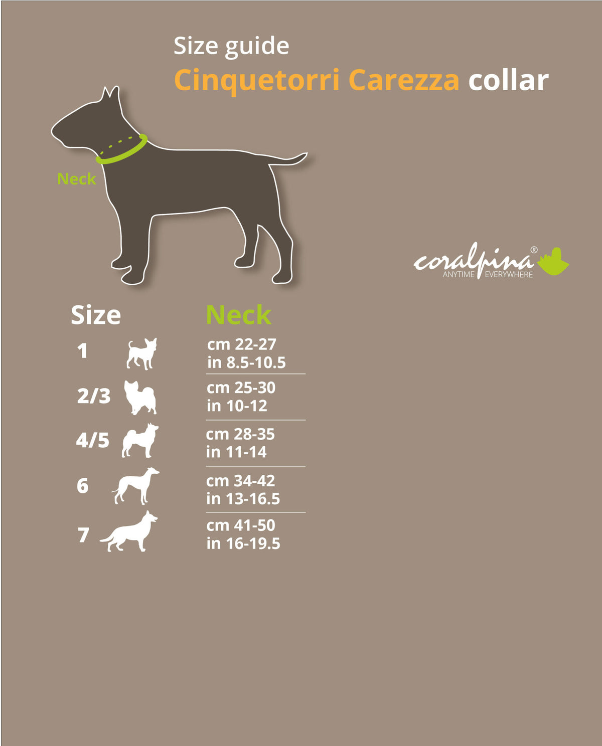 CORALPINA Κολάρο Σκύλου Cinquetorri Carezza - 28-35 cm - Κόκκινο
