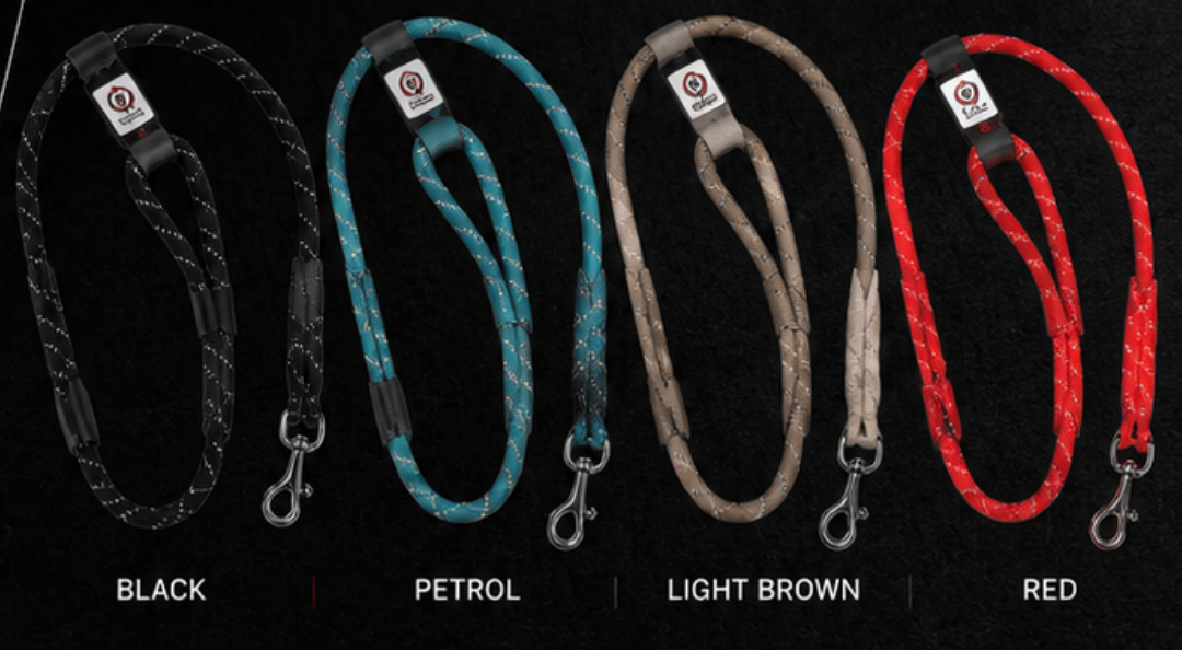 PAW CARE Οδηγός Climbing Rope Reflective - 1.4mm x 120cm - Καφέ