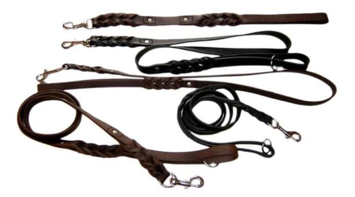 PET CAMELOT Δερμάτινος Οδηγός Λαδιού - 200cm*15mm - Μαύρο