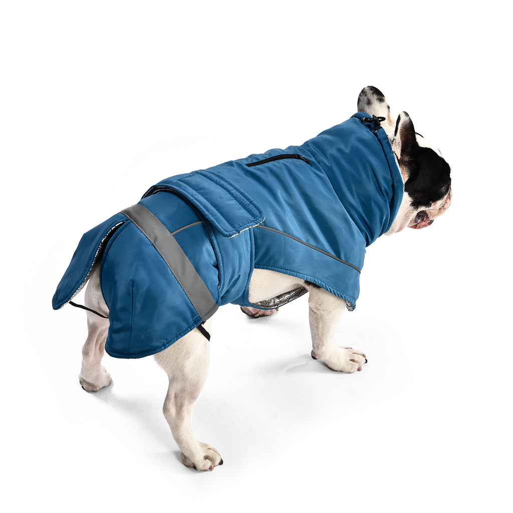 OHANA Αντιανεμικό Παλτό Windproof Dog Coat Self Warming - XL - Γκρι – φωτογραφία 2