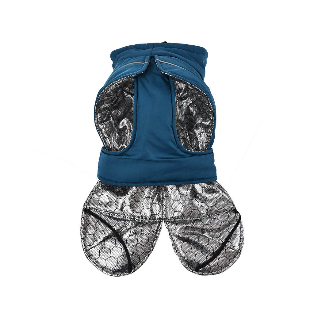 OHANA Αντιανεμικό Παλτό Windproof Dog Coat Self Warming - XL - Γκρι – φωτογραφία 4