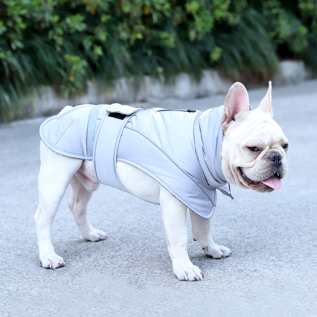 OHANA Αντιανεμικό Παλτό Windproof Dog Coat Self Warming - XL - Γκρι – φωτογραφία 5