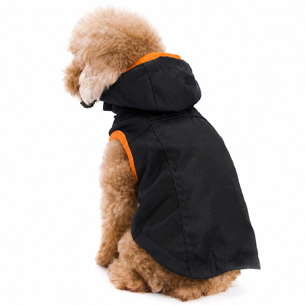 PET CAMELOT Μπουφάν με Κουκούλα Black - L 40cm – φωτογραφία 2