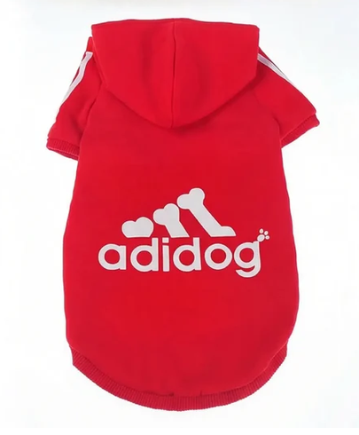 ADIDOG Φούτερ με Κουκούλα - M 25cm - Κόκκινο – φωτογραφία 3