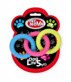 PET NOVA Μασητικό Παιχνίδι TPR - Rings με άρωμα μέντας 18.5cm