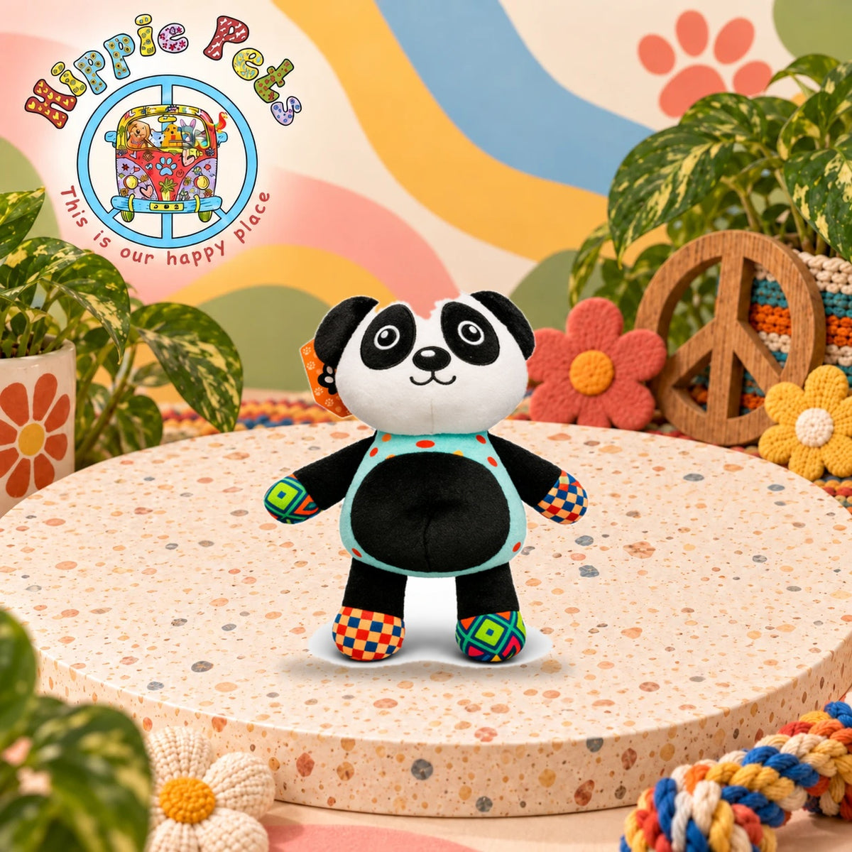 PAW CARE Λούτρινο Παιχνίδι με ήχο - Panda 30x25cm