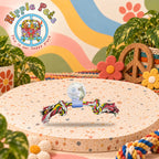 PAW CARE Πολύχρωμο Παιχνίδι Σχοινί Cotton Flossy με δύο Κόμπους 40cm