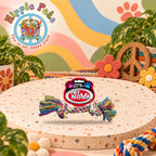 PET NOVA Πολύχρωμο Παιχνίδι Σχοινί με δύο Κόμπους 17cm